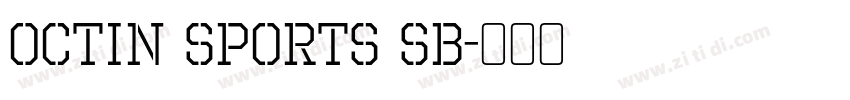 Octin Sports Sb字体转换 Octin Sports Sb字体转换